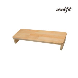 우드핏 싱글 듀얼 원목모니터받침대1단 2단 키높이 서랍형 우드 완제품