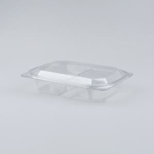 [DL]카페 시장 가게 음식 포장 샐러드 반찬 용기 DL212-1(2칸) 투명 540세트