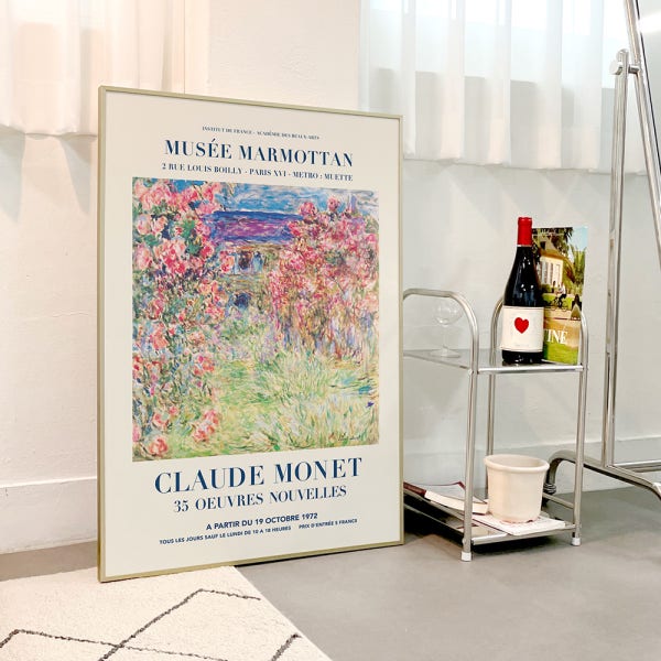 명화 빈티지 인테리어 거실 그림 포스터 캔버스 마모르탕 모네 미술관 A2