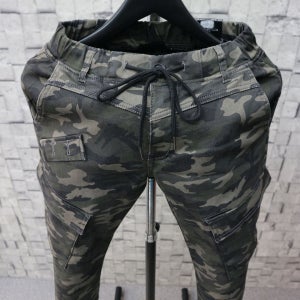 So 남자3컬러 기모빵빵 카모밴딩바지