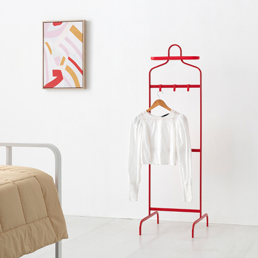 2단 틈새 미니 행거 스팀다리미 스탠드 아기옷 유아옷 걸이