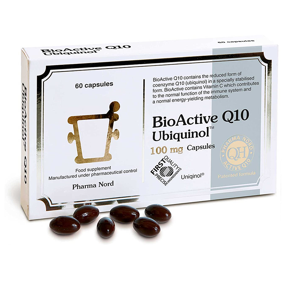 팜마노어 <b>바이오액티브</b> 큐텐 Q10 <b>유비퀴놀 100mg</b> 60캡슐 &amp; Pharma Nord Bio Active Q10 Ubiquinol