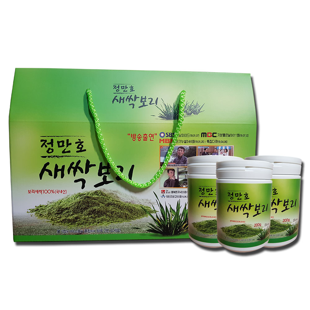 정만호<b>새싹보리</b> 원조<b>새싹보리</b>분말600g