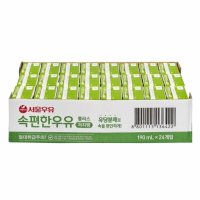 서울우유 속편한우유 플러스 저지방멸균우유190ml x 24팩