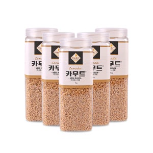 고대곡물 정품 카무트 1kg x 5개 (용기)