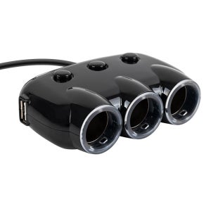 3구 차량용충전기 시거잭 멀티소켓 USB 2포트 휴대폰