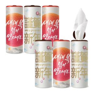 [본사직영]잇소슬림티슈 6P 새해복/ 대나무 티슈 새해 선물 설 명절 선물