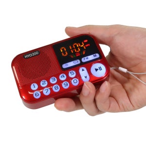 효도라디오 휴대용 미니 소형 MP3 어르신 라디오 트로트 1000곡 재생가능 HYO200
