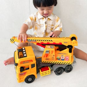 중장비자동차 뽀로로 힘센 크레인 자동차 미니카 장난감 완구 바니랜드