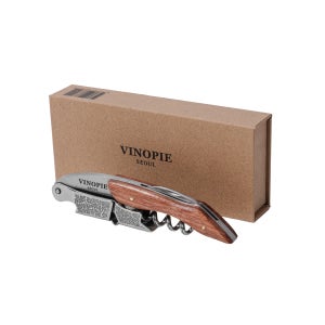 비노파이 소믈리에 나이프 와인 오프너 / 포도문양 우드핸들 와인 오프너 코르크 스크류