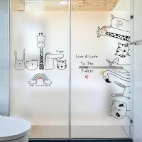 셀프블라인드 붙이는셀프블라인드 스크럽 유리지 창호차광 유리 시트 화장실 욕실문 방시정전창