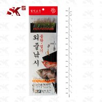 [월척조구] 15본 외줄낚시 레인보우 볼락 열기 카드채비