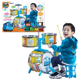 꼬마버스 타요 플레이 드럼세트 드럼장난감 음악 악기 장난감 완구 바니랜드
