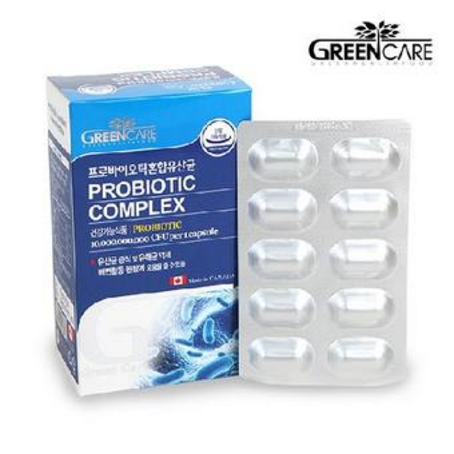 <b>그린케어</b> 프로바이오틱 혼합유산균 60캡슐 1박스