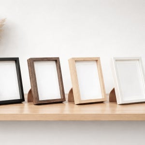 5x7 내추럴 액자 우드 사진 탁상형 나무액자 벽걸이 원목 결혼