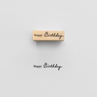 [knoopworks] 디자인문구 Happy Birthday Stamp 레터링스탬프 우드스탬프 다꾸 그림도장