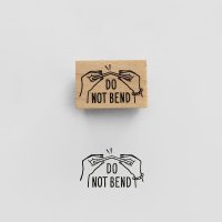 [knoopworks] DO NOT BEND Stamp 레터링스탬프 우드스탬프 그림도장