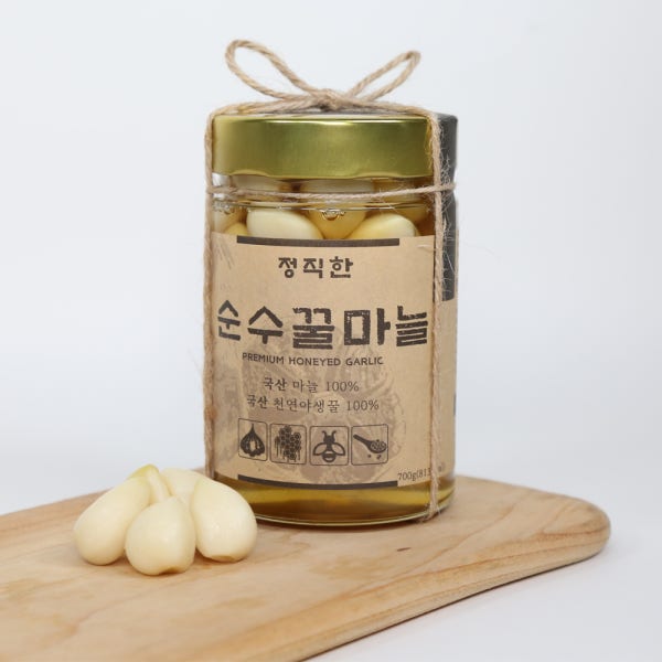정직한 꿀마늘, 마늘꿀절임, 700ml [정직한청년]