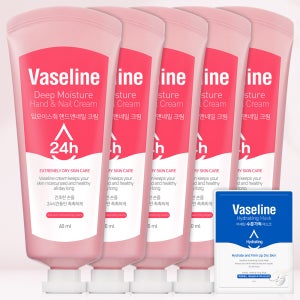 바세린 핸드크림 60ml 5개 + 팩 1개 대용량 고보습 퍼퓸 핸드로션 향좋은 답례품