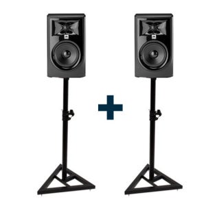 JBL 305P MK2 모니터스피커 2개 / LSR305P 후속모델 / 스피커스텐드 2개 / HSS-07