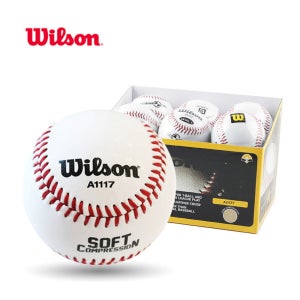 윌슨 소프트볼 안전 야구공 A1117 연식구 12개입