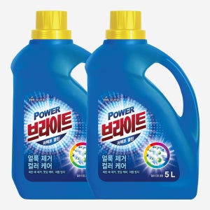 무궁화 파워브라이트 퍼펙트클린 얼룩제거 컬러케어 액체세제 5L X 2개