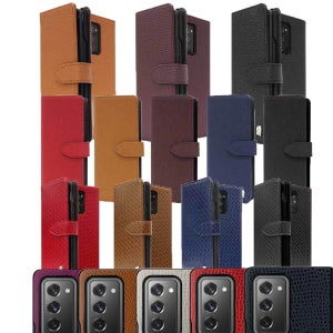 삼성 갤럭시Z폴드2 F916 천연소가죽 카드수납 케이스