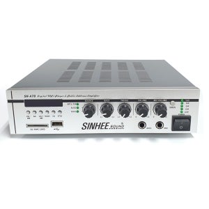 SH-A70 미니 PA 앰프 소형 매장 상가 USB 모노 방송용