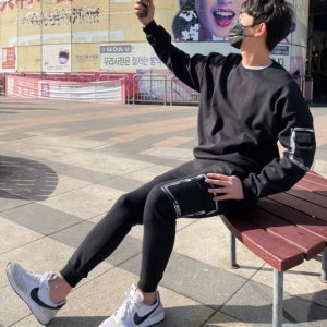 주머니포켓 맨투맨 남자트레이닝복세트