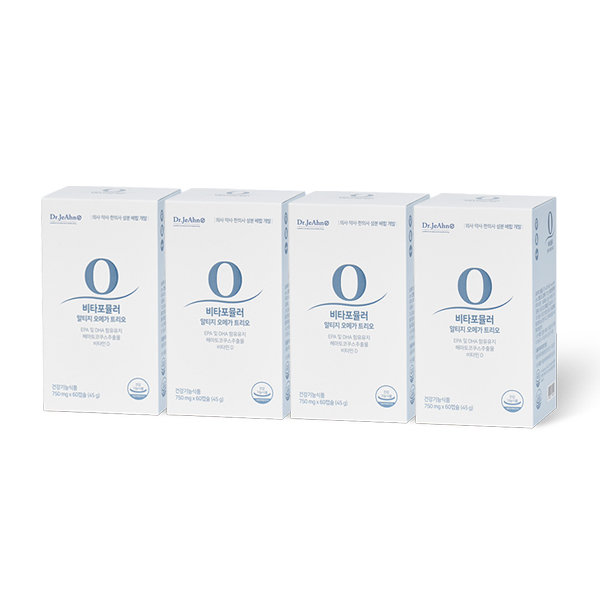 닥터제안 <b>비타포뮬러 알티지오메가 트리오</b> 4개월 1000mg x 4개월 비타민D 아스타잔틴 항산패 알루 오메가3