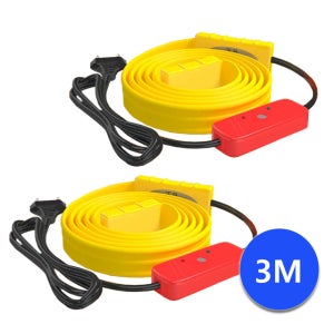 노란열선 수도 동결 동파방지열선 한파대비 발열 히팅 케이블 3M 1+1 홈쇼핑