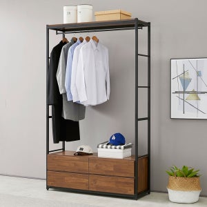 미젠시아 메카 1204 시스템 행거 2단서랍 수납