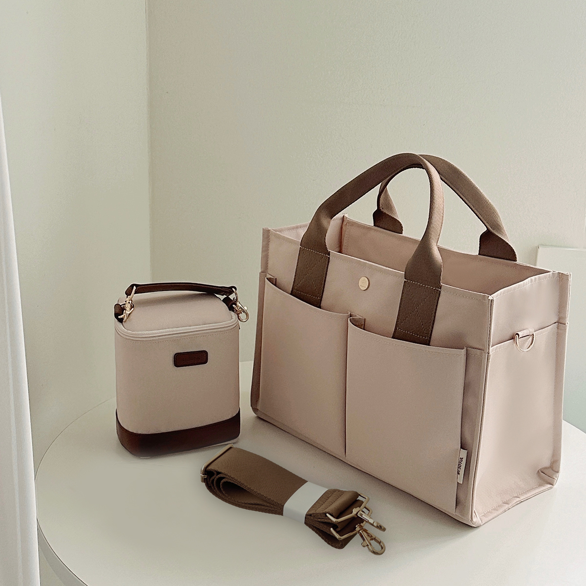 바이소율 다이즈백 (보냉백+스트랩+이너칸막이) 국민 기저귀가방 출산선물