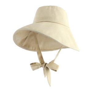 린넨 여성버킷햇 와이어 챙넓은 보넷 벙거지모자