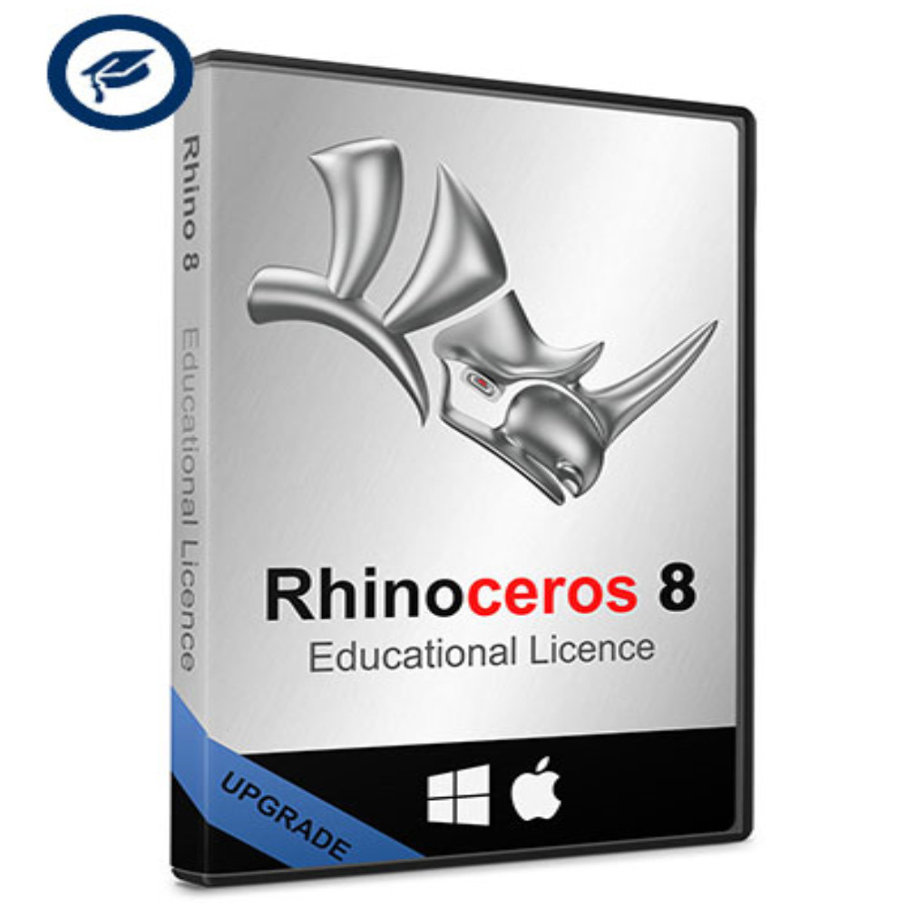 [교육용 버젼업그레이드] Rhinoceros 8 Rhino 3d 라이노 교육용(학생,교사)