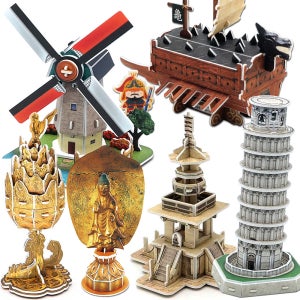 3D 입체퍼즐 우드락 건축모형만들기 1 / 만들기수업 패키지