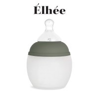 Elhee 프랑스 프리미엄 엘리 실리콘젖병 150ml(Khaki)+M꼭지(배앓이 젖병)