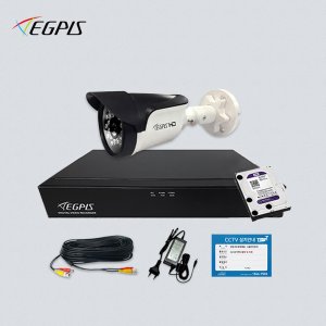 (실외 풀세트) 400만화소 실외용 카메라 1대+4채널 CCTV자가설치 풀세트 (1TB)