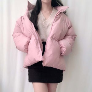 데일리 파스텔톤 웰론 여성숏패딩 4colors