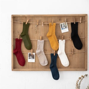 램스울 울삭스 울니트양말 꽈배기 양발