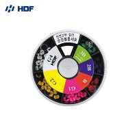 해동 봉돌 HA-709 천연고무 컬러 순정 봉돌세트 낚시용봉돌