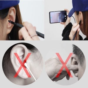 귀파개 귀이개 스마트폰 내시경 LED 귀후비개 귀지 집게 제거 청소기