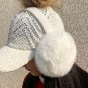 여성 골프 귀마개 퍼 동그라미 귀마개 방한 겨울 이어워머 로로얼로이