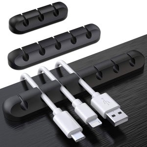 선 정리 홀더 고정 소품 용품 USB 충전 PC 사무실 책상 컴퓨터 케이블 이어폰