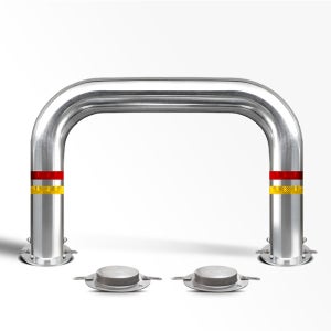 볼라드 101파이 L1200 H600 앙카이동식 U형볼라드 스텐 U자 진입금지 볼라드제작