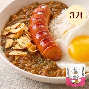 사평 숙성 진한 맛 저수분 일본카레 키마카레 오리지널, 200g, 3개