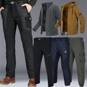 방한 바지 겨울 남성 패딩바지 빅사이즈 솜바지 기모 아웃도어 배달 작업복 낚시 등산 건설