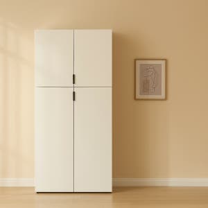 높은 다용도 베란다 수납장 거실 틈새 베란다장 옷 800 400 1200, 3단, 화이트