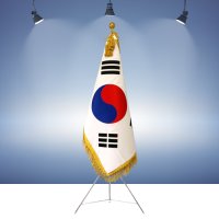 자수태극기 교실태극기 단상용 실내용태극기 관공서용 교실용 행사용 깃발