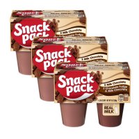 Snack Pack Milk Chocolate Pudding 스낵팩 2 밀크 초콜릿 푸딩 12컵